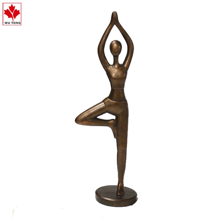 Resin Yoga Elegance Lady Yoga Set with Posture 3D Yoga Figurine
