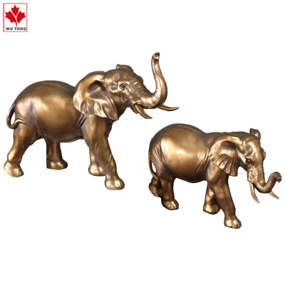 Elefantenfiguren aus Kunstharz, Tierstatue, Heimdekoration