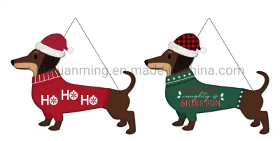 Dog Dackel Door Wall Plaque Sign Gift Christmas Holiday DecorMöbel & Wohnen, Dekoration, Schilder & Tafeln!