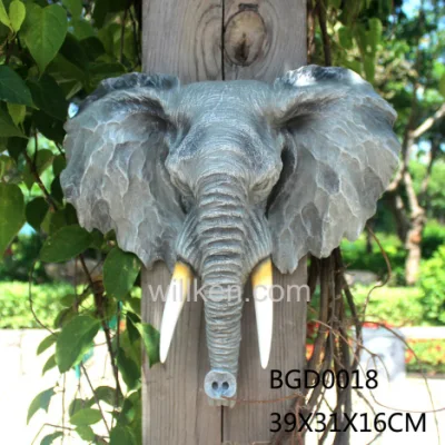 Home Decor Elefantenkopf-Figur aus Kunstharz