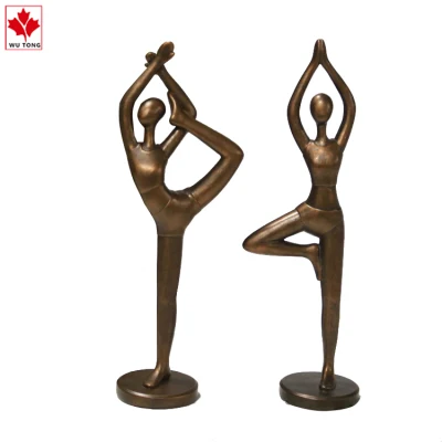 Harz Yoga Elegance Lady Yoga Set mit Haltung 3D Yoga Figur