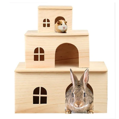 Käfige, Transportboxen und Häuser für Haustiere Produkt Hamsterhaus aus Holz