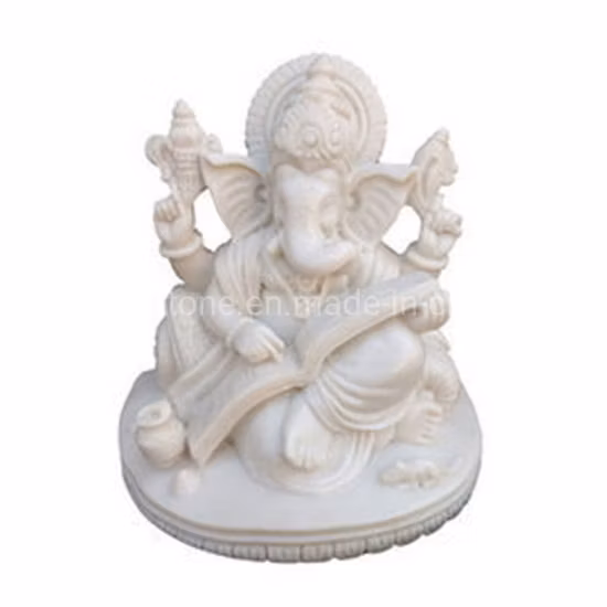 Innendekoration, hinduistische Marmor-Granit-Gott-Lord-Ganesha-Statue